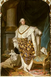 Ritratto del re di Francia Luigi XVI in costume da incoronazione