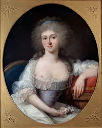 Ritratto di Marie Thérèse Louise de Savoie-Carignan, principessa de Lamballe (1749-1792). Dipinto di Joseph Siffred Duplessis (1725-1802) (Joseph-Siffred, Joseph Siffrede, Joseph-Siffrede, Joseph Siffrein, Joseph-Siffrein). XVIII secolo, Metz, Musée des