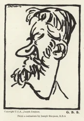 Caricatura di George Bernard Shaw