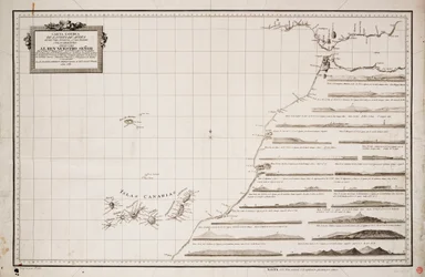 Mappa della costa occidentale dell