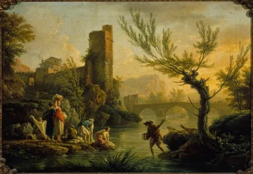 Paesaggio con lavandaie, 1763