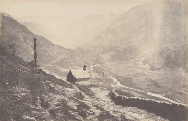 Vallée de Bosost prise de la capilla San Antonio, 1853