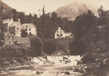Villaggio di Gèdres, Strada di Gavarnie, 1853