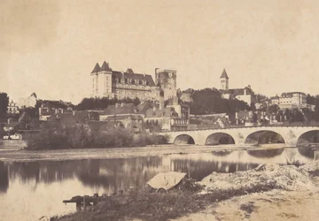 Veduta del castello di Pau, 1853
