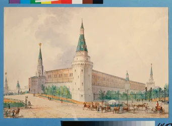 La piazza della Resurrezione e il giardino Alessandro a Mosca (Russia)