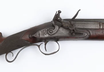 Blunderbuss con baionetta a molla emesso ai Volontari Irlandesi, c.1815