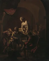 Accademia alla luce delle lampade