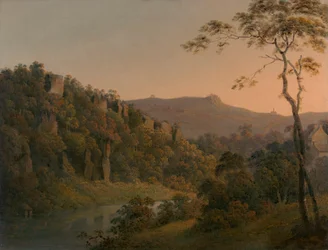 Matlock Dale, guardando verso la scarpata di Black Rock