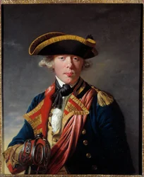 Ritratto di James Cook (1728 - 1779), navigatore britannico intorno al 1766 - 1768