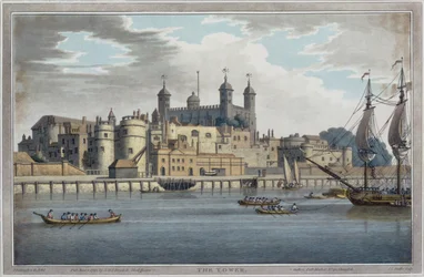 La Torre di Londra, inciso da J. C. Stadler, pubblicato nel 1795