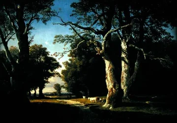 Paesaggio con Alberi e Bestiame