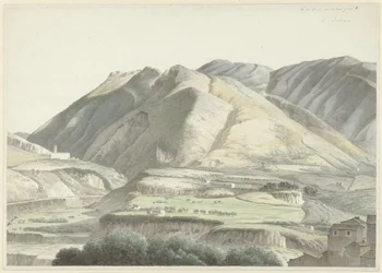 Paesaggio italiano vicino a Subiaco