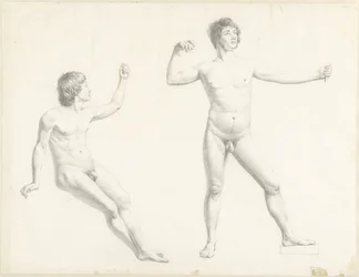 Due studi di nudo maschile