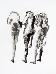 Tre figure in inchiostro