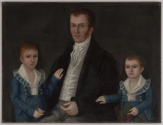 John Jacob Anderson e figli, John e Edward, 1812-15 circa (olio su tela)