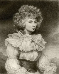 Elizabeth Cavendish, Duchessa del Devonshire, inciso da F. Bartolozzi, da 