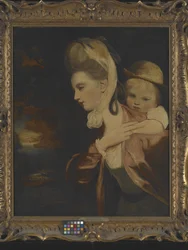 A cavalluccio (Mrs. Payne Gallaway e bambino) (copia di)