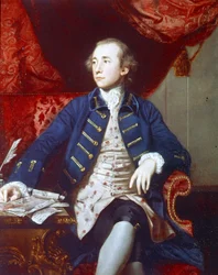 Ritratto di Warren Hastings. Dipinto di Joshua Reynolds. 1766 - 1768. Londra, National Portrait Gallery