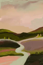 La valle del fiume sinuoso