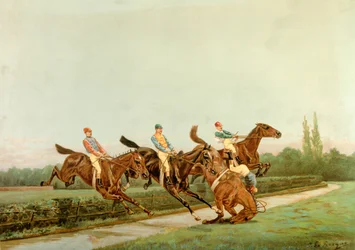 Cavalli e fantini, XX secolo (illustrazione)