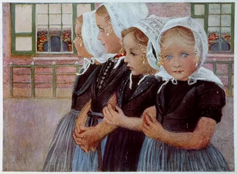 Giovane ragazza in Alsazia