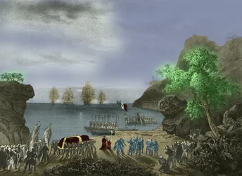 La bara di Napoleone lascia Sant