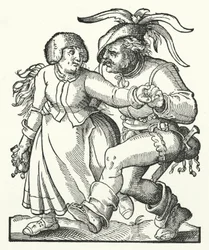 Contadini che ballano (incisione)