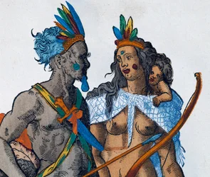 Indiani peruviani, incisione di Jost Amman (1539-1591)