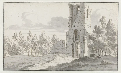Le rovine della cappella di Eik en Duinen vicino a L
