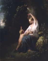 Madre e bambino, c.1850