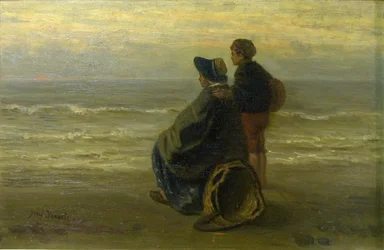 Madre e Bambino su una Spiaggia, c.1890