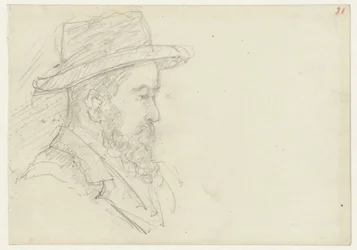 Testa di un uomo con cappello