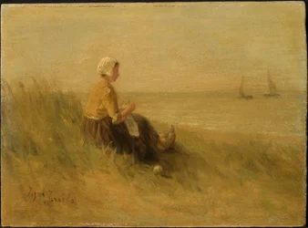 Donna sulla riva