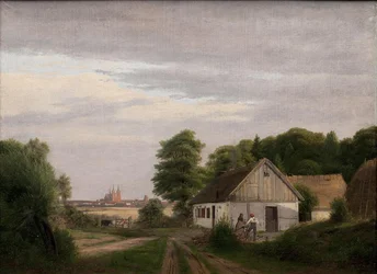 Vista verso Roskilde da una fattoria