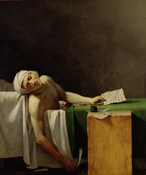 La morte di Marat, dopo l