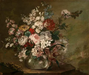 Natura morta con fiori in un vaso, c.1780-1790