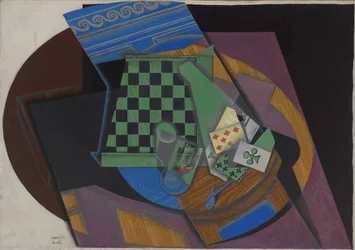 Scacchiera e carte da gioco, 1915