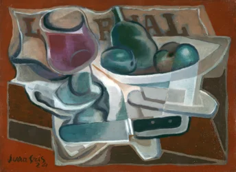 Fruttiera e bicchiere