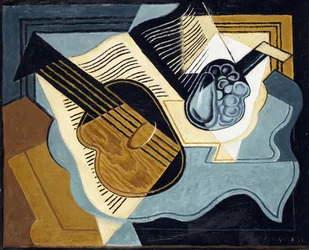 Chitarra e ciotola di frutta, 1921