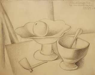 Natura morta con fruttiera, 1919