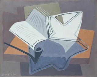 La pipa e il libro aperto