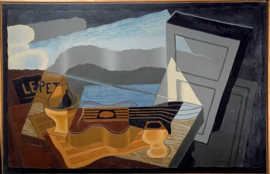 La vista della baia. Dipinto di Juan Gris (1887-1927) Ec. Esp.