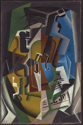 Violino e giornale; Violon et journal, 1917