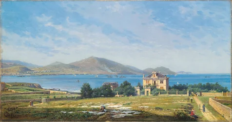 Vista di El Abra, Bilbao, da Algorta
