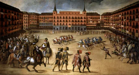 Festa in Plaza Mayor a Madrid