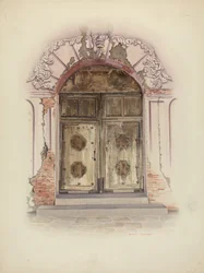 Porta e pittura murale, c. 1941