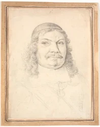 Ritratto del cancelliere di Holstein-Gottorp Johan Adolph Kielman von Kielmanseck (1612-1676). Ritratto a mezzo busto frontale a destra