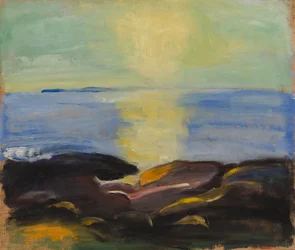 Il sole che sorge sul mare