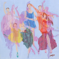 Ballerini di balletto colorati