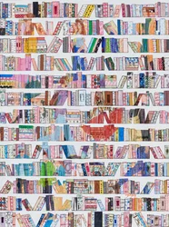 Motivi colorati per la libreria